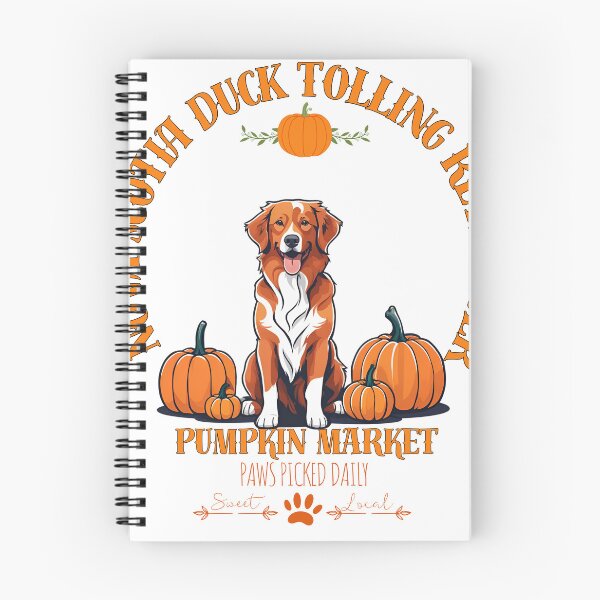 Item preview, Pumpkin Market: new scotia duck tolling retriever with Pumpkins and Seasonal Text designed and sold by GoodyPaws.