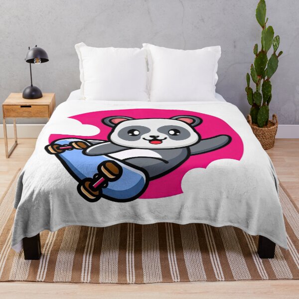 Item preview, Panda On A Skateboard, Skate, Skateboard designed and sold by Skateboard-Art.