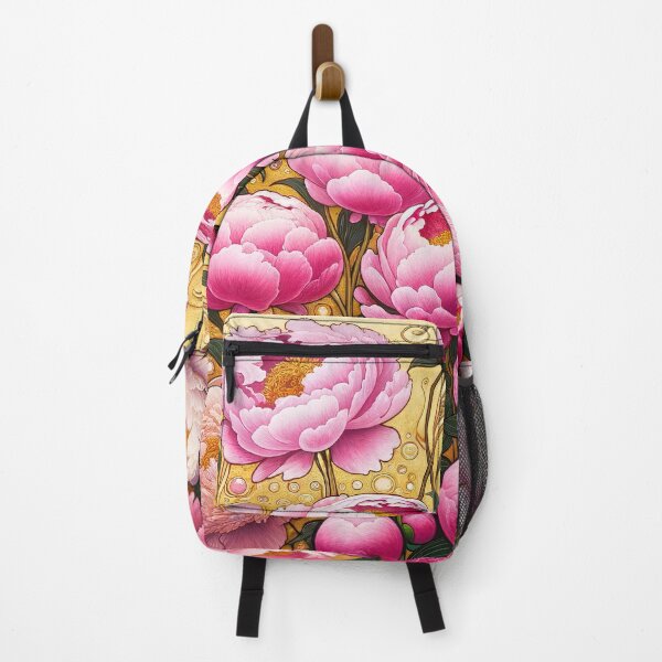 Item preview, Pink Peonies Alphonse Mucha designed and sold by maniacfitness.