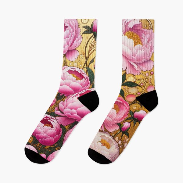 Item preview, Pink Peonies Alphonse Mucha designed and sold by maniacfitness.