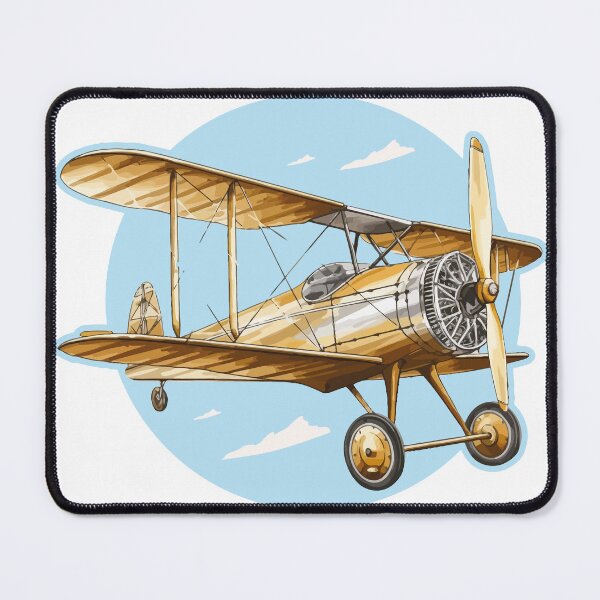 Item preview, Classic Biplane Flying Through the Sky - Retro Aviation designed and sold by TurtleDojo.