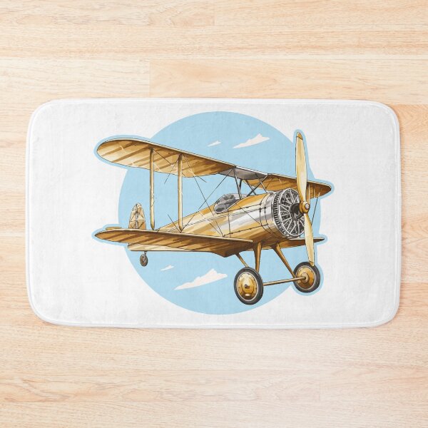 Item preview, Classic Biplane Flying Through the Sky - Retro Aviation designed and sold by TurtleDojo.