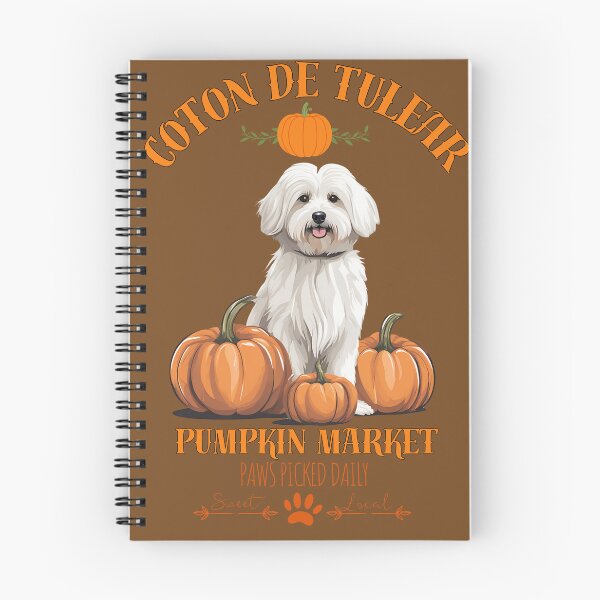 Item preview, Pumpkin Market: coton de tulear with Pumpkins and Seasonal Text designed and sold by GoodyPaws.