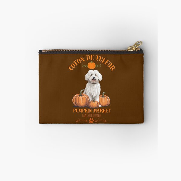 Item preview, Pumpkin Market: coton de tulear with Pumpkins and Seasonal Text designed and sold by GoodyPaws.
