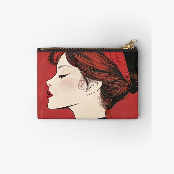 Item preview, Portrait of a woman with a hat - red, power, strength, strong woman, feminism, female empowerment designed and sold by NordicArtPrint.