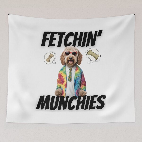 Item preview, Fetchin' Munchies Labradoodle Stoner Design - Perfect Gift for Labradoodle Lovers designed and sold by Fredster1966.