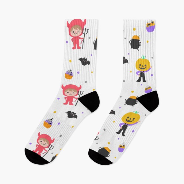 Item preview, cute kid seamless pattern Halloween party illustration designed and sold by nuchz.