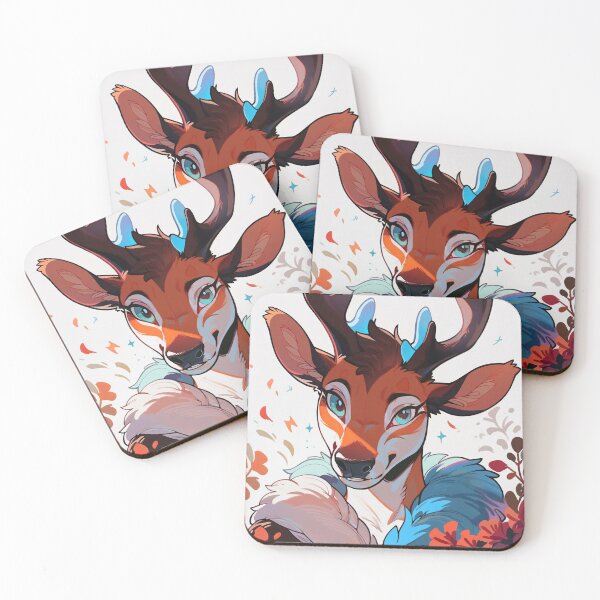 Item preview, Androgynous Deer Furry with Warm Floral Aesthetic designed and sold by Evelyns-Furries.