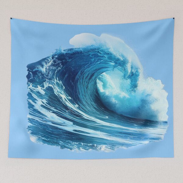 Item preview, Blue Ocean Wave designed and sold by Myra365Art.
