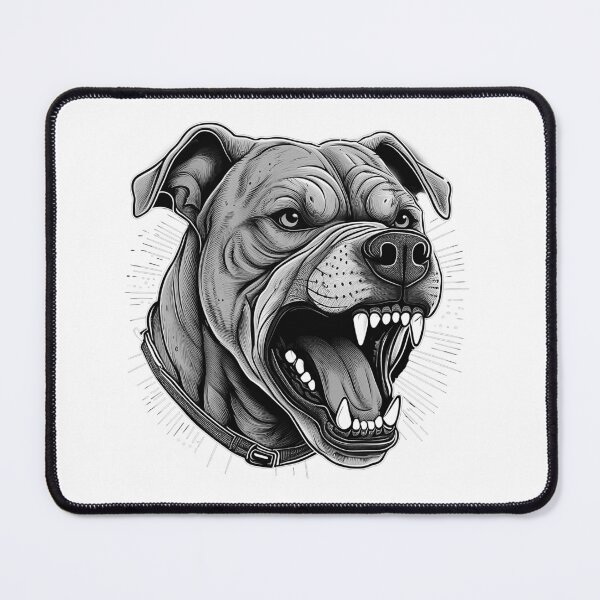 Item preview, Agressive dog portrait  designed and sold by thomasy07.