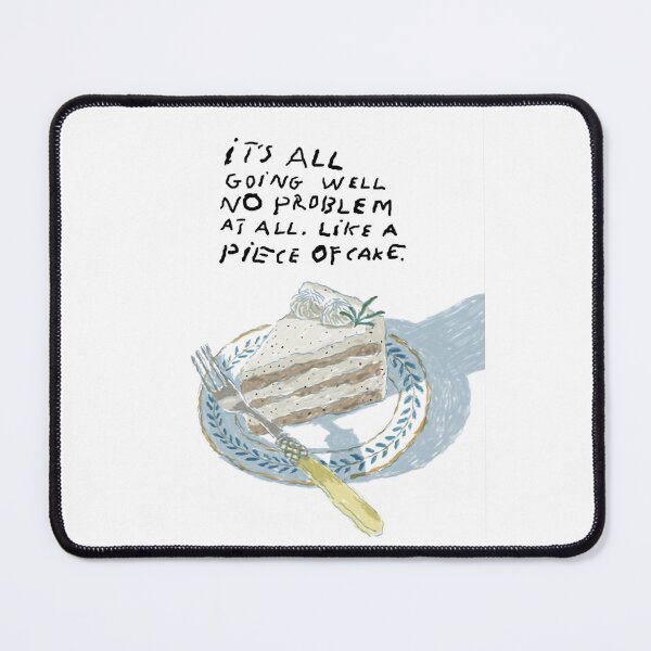 Item preview, cake, piece of cake, dessert, food, funny, piece, birthday, cute, sweet, baking, motivational, encouraging  designed and sold by peachcakecanvas.