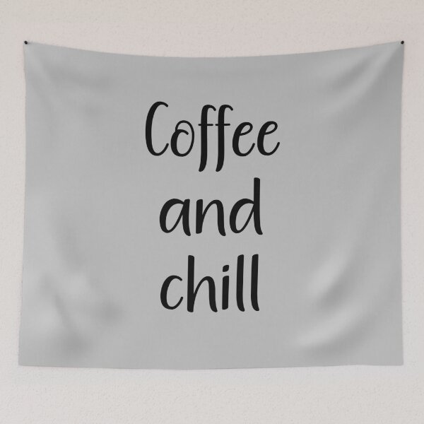 Item preview, Coffee and Chill : Cozy Typography Art for Coffee Enthusiasts designed and sold by UniGift.