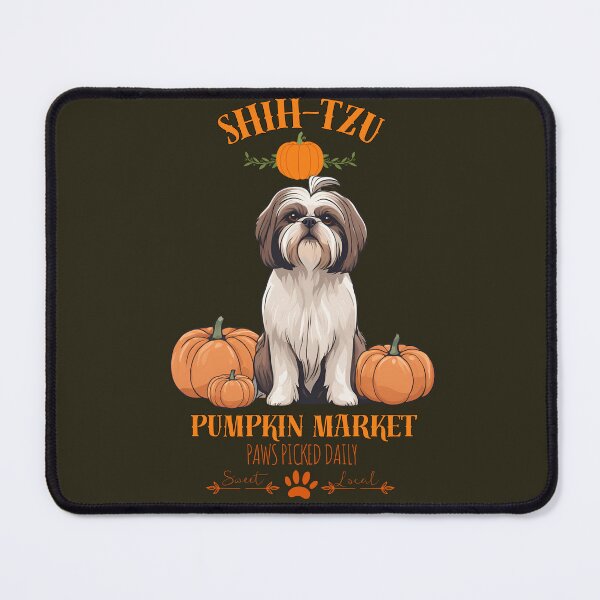 Item preview, Pumpkin Market:  shih tzu  with Pumpkins and Seasonal Text designed and sold by GoodyPaws.