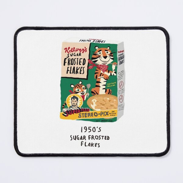 Item preview, cornflakes, cereal, breakfast, milk, food, bowl, flakes, funny, cute, meal, vintage, aesthetic, cute, retro, funny, tiktok, frosted flakes designed and sold by peachcakecanvas.