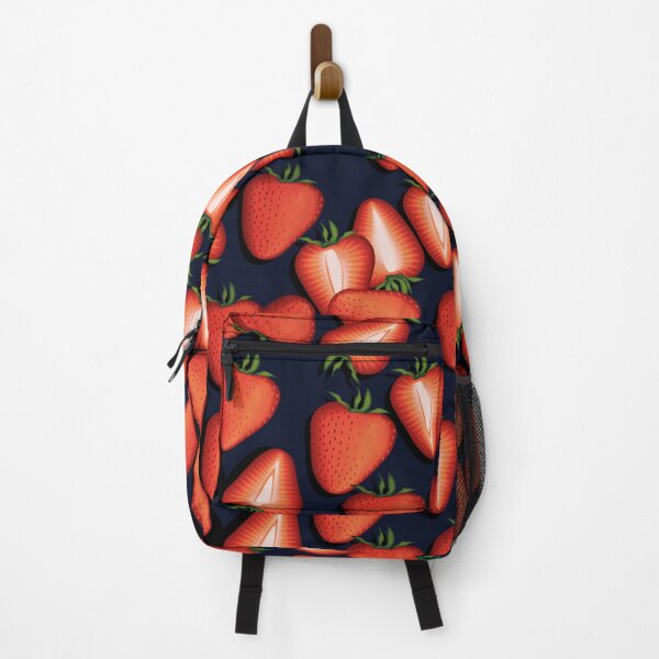 Item preview, Strawberries on a black background designed and sold by Alex Blud.