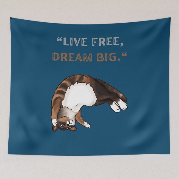 Item preview, Funny kool cat Idea, LIVE FREE DREAM BIG designed and sold by Right-UR.