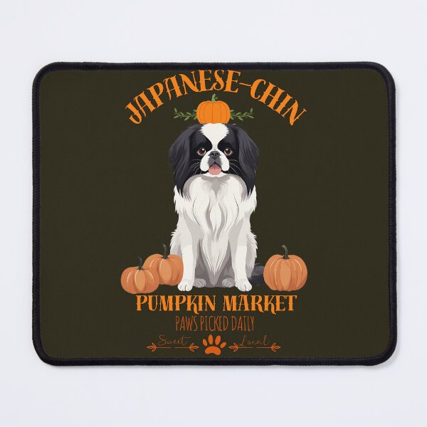 Item preview, Pumpkin Market:japanese chin  with Pumpkins and Seasonal Text designed and sold by GoodyPaws.