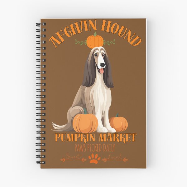 Item preview,  Pumpkin Market:afghan hound  with Pumpkins and Seasonal Text designed and sold by GoodyPaws.