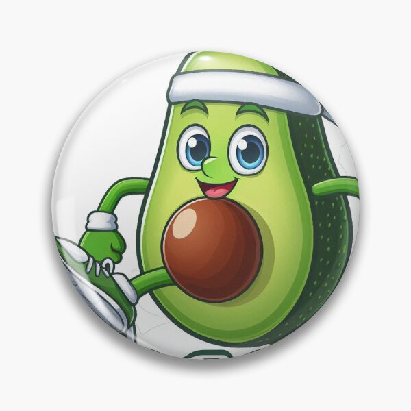 Item preview, Avocado playing football designed and sold by MochimCafe.