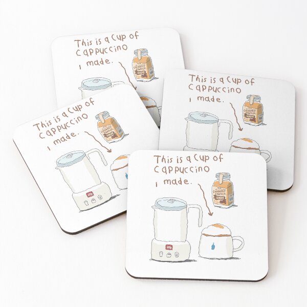Item preview, cappucino, coffee, espresso, cafe, latte, caffeine, coffee lover, drink, iced coffee, coffee quotes, kitchen, gourmet, art, cinnamon designed and sold by peachcakecanvas.