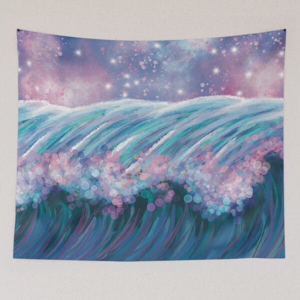 Item preview, Cosmic Starry Ocean Wave designed and sold by StarfruitMedia.