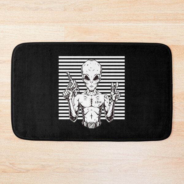 Item preview, Bad Alien two fingers up designed and sold by YQvibe Studio.