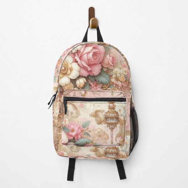 Item preview, Roses, Jewels, Pastel Pink & Gold Rococo designed and sold by DesignsByPrnces.