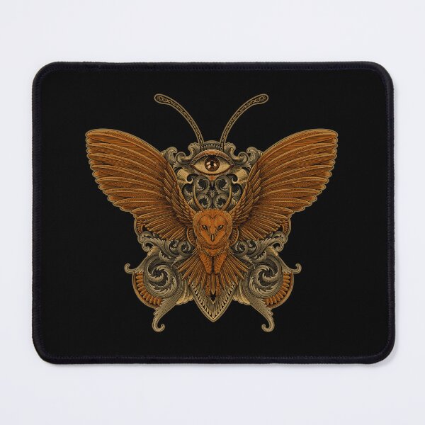 Item preview, Owl and Butterfly Artwork designed and sold by WOLForDEER.