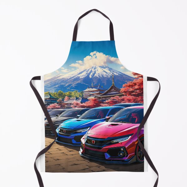 Item preview, Japanese Hot Hatches with a View of Mount Fuji designed and sold by RevUpDesign.