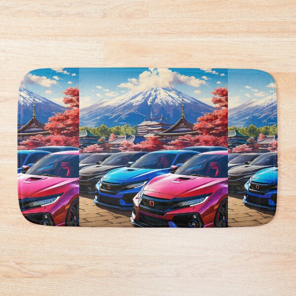 Item preview, Japanese Hot Hatches with a View of Mount Fuji designed and sold by RevUpDesign.