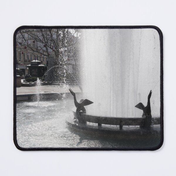 Item preview, Lively Pelican Fountain Silhouetted in the Sunshine in Plovdiv Bulgaria designed and sold by Georgia Mizuleva.
