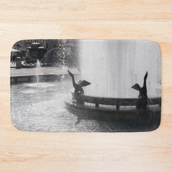 Item preview, Lively Pelican Fountain Silhouetted in the Sunshine in Plovdiv Bulgaria designed and sold by Georgia Mizuleva.