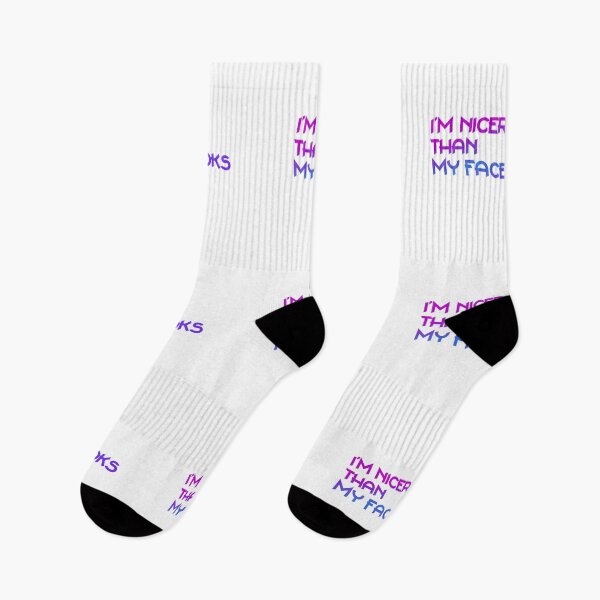 Item preview, i'm nicer than my face looks designed and sold by LaughandLaugh.