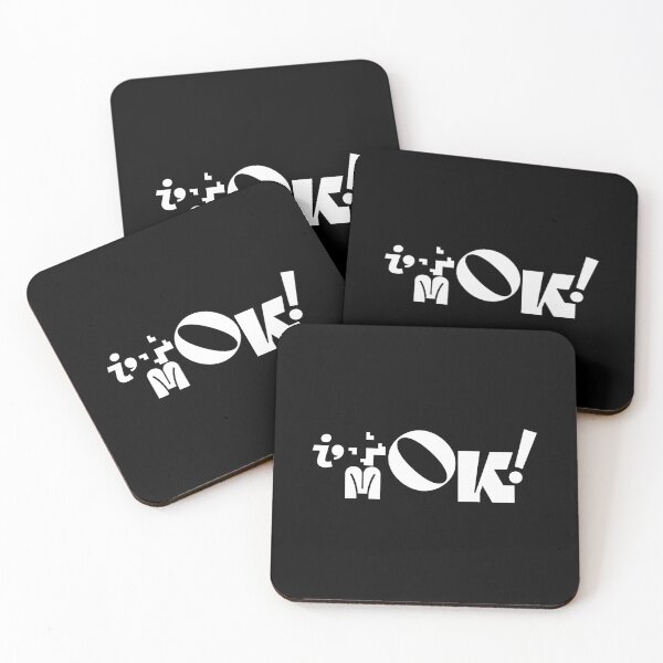 Item preview, I'm OK! Minimalist Outline Text Design designed and sold by coshe.