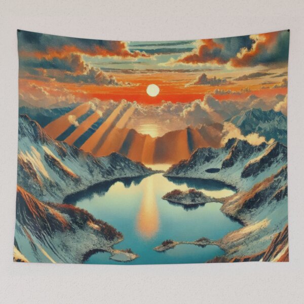 Item preview, Tohoku Sky Lines - A Contemporary Ukiyo-e Nature Landscape designed and sold by Kijiermono.