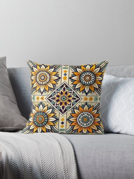 Item preview, Tribal Flower Neon Sunflower Design designed and sold by TribalioDesigns.