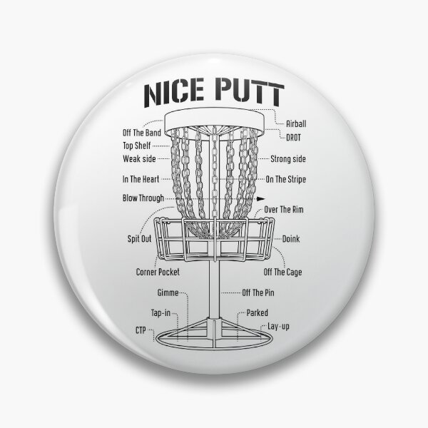 Item preview, Disc Golf Basket Nice Putt Funny Putting Jargon Diagram designed and sold by GrandeDuc.
