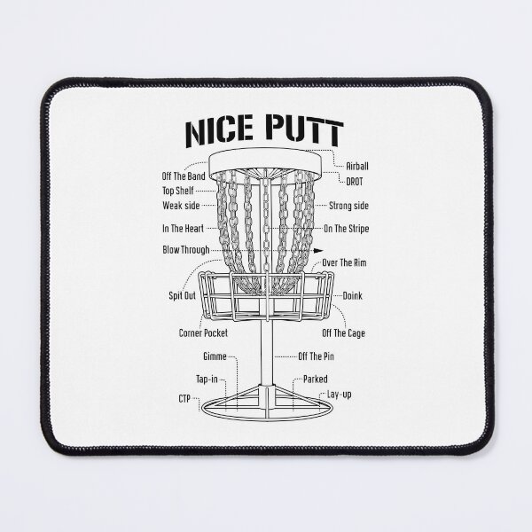 Item preview, Disc Golf Basket Nice Putt Funny Putting Jargon Diagram designed and sold by GrandeDuc.