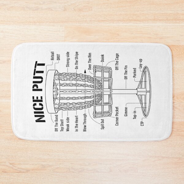 Item preview, Disc Golf Basket Nice Putt Funny Putting Jargon Diagram designed and sold by GrandeDuc.