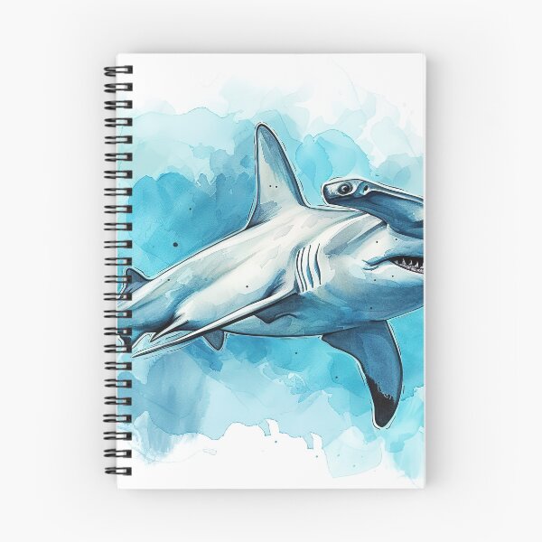 Item preview, Hammerhead shark, watercolor designed and sold by ARTelierDigital.