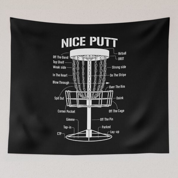 Item preview, Disc Golf Basket Nice Putt Funny Putting Jargon Diagram designed and sold by GrandeDuc.