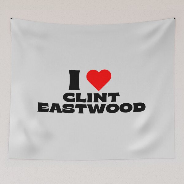 Item preview, I Love Clint Eastwood - Black Fonts designed and sold by Itsheartshop.