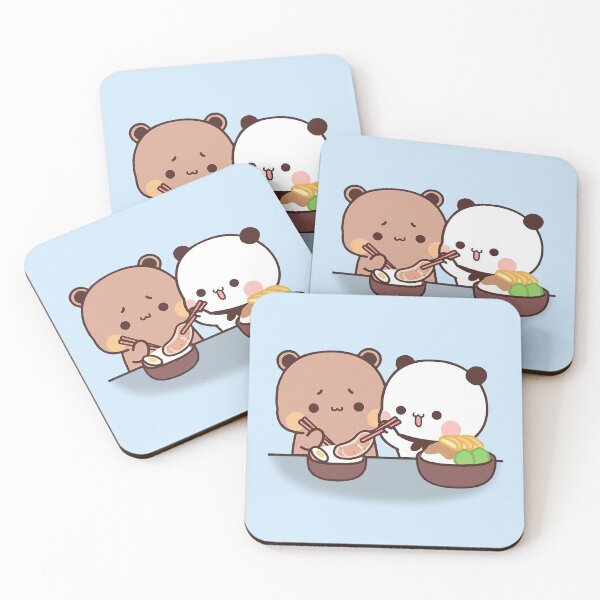Item preview, Bubu and Dudu Foodie | Cute Bear Couple | Panda Yier | Bubu Brownie Bear designed and sold by valeriehsin.