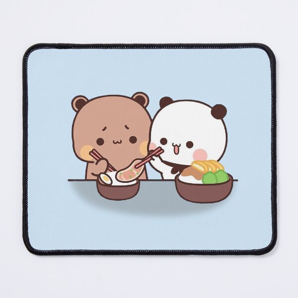 Item preview, Bubu and Dudu Foodie | Cute Bear Couple | Panda Yier | Bubu Brownie Bear designed and sold by valeriehsin.