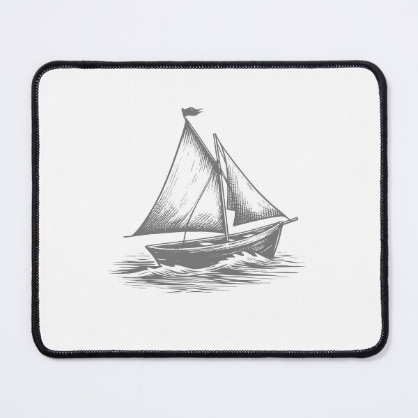 Aperçu de l'œuvre croquis d'un petit bateau à rames créée et vendue par ariamuhammad.