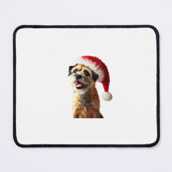 Item preview, Border Terrier in a Santa Hat designed and sold by Duck-DuckGoose.