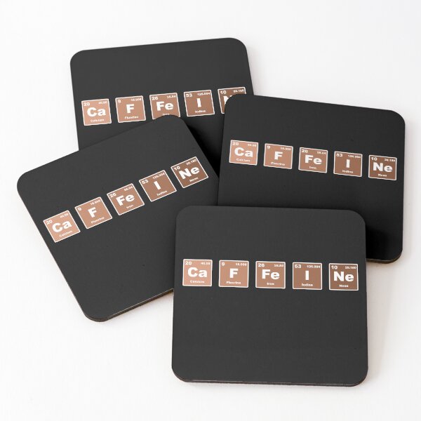 Item preview, Caffeine, periodic table elements, chemical symbol, coffee addict designed and sold by FABulousStudio.