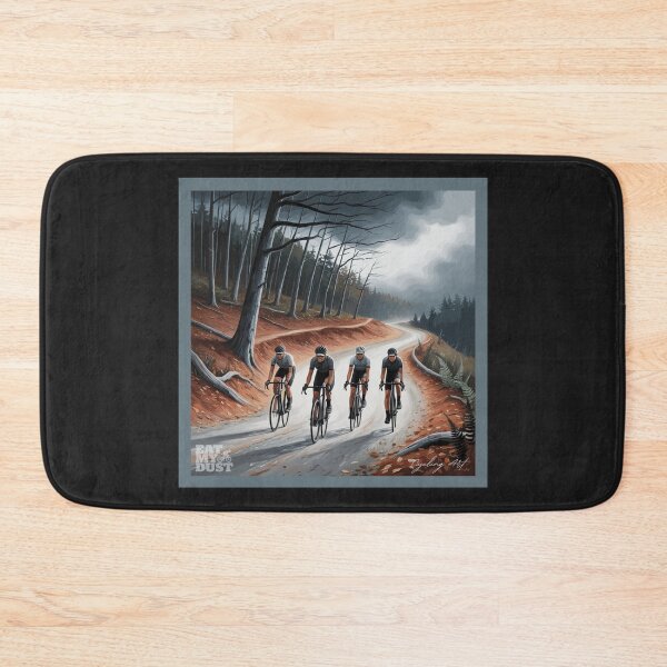 Item preview, Cycling Art - Moody Skies, Happy Gravel Cyclists - Eat My Dust designed and sold by EatMyDust-Bike.