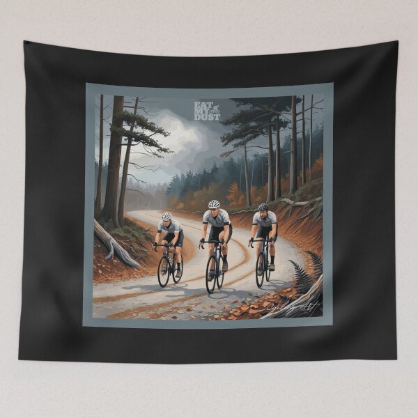 Item preview, Cycling Art - Early Start Through The Forest - Eat My Dust designed and sold by EatMyDust-Bike.