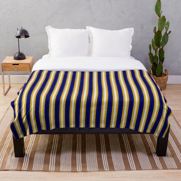 Item preview, Geometric Navy And Gold Colorful Vertical Stripes designed and sold by Triplicate Limited.